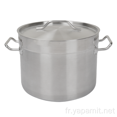 Pot de cuisine à fond composé en acier inoxydable